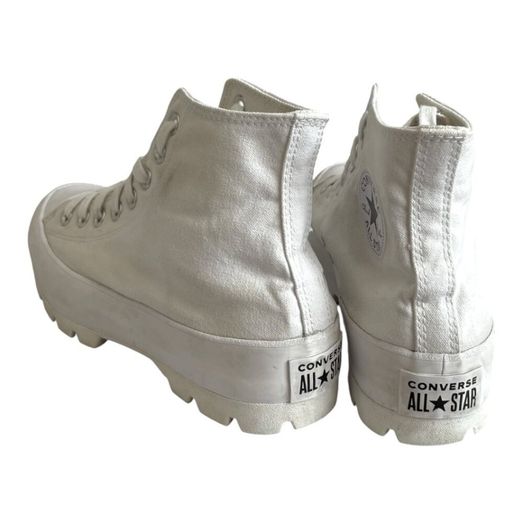 Converse Chuck Taylor All Star Lugged High White Platform Women’s Sneakers S 9 - Picture 4 of 7